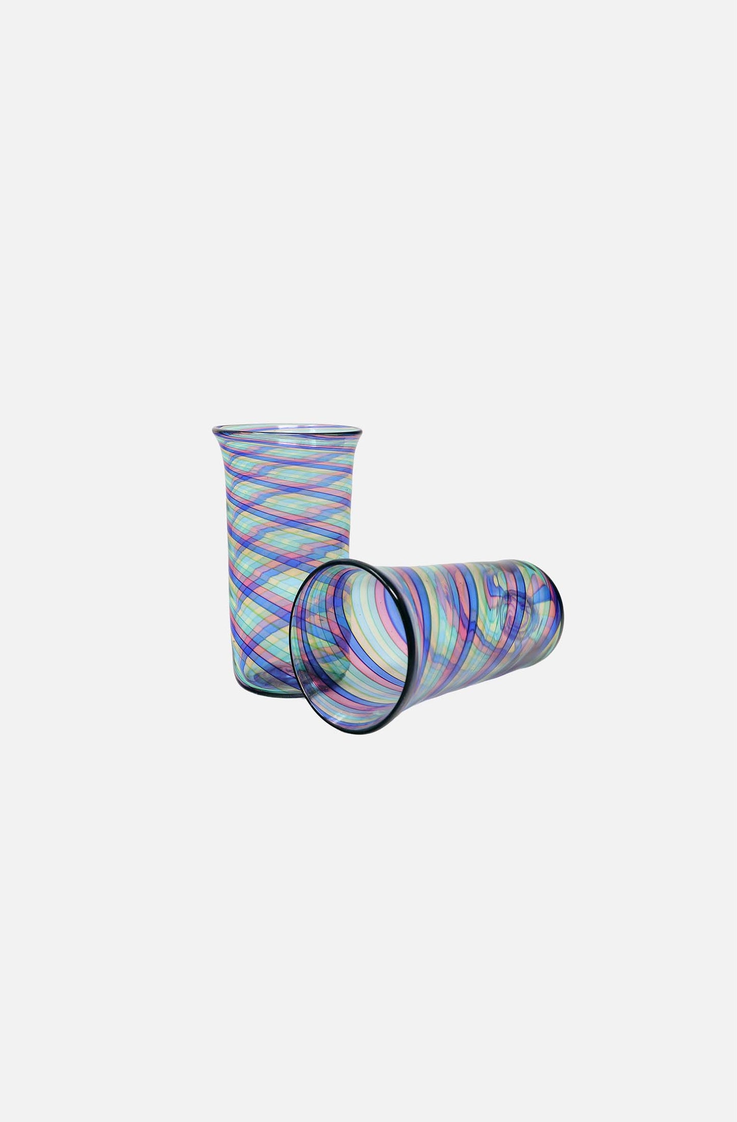 Flute Swirl Glass