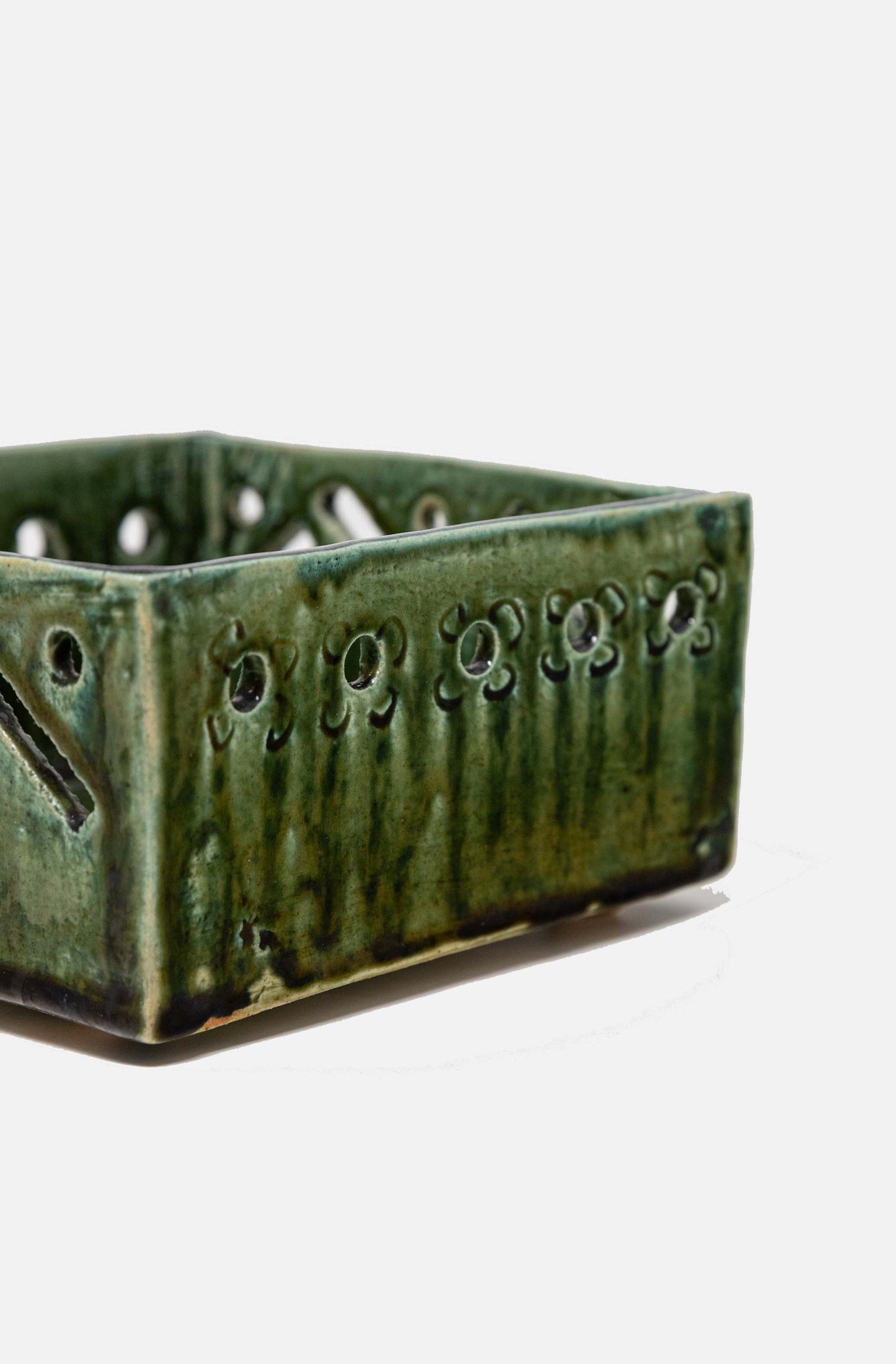 Ceramic Green Open Tray