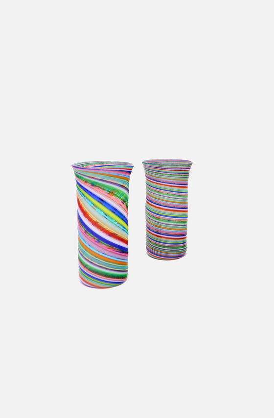 Flute Swirl Glass