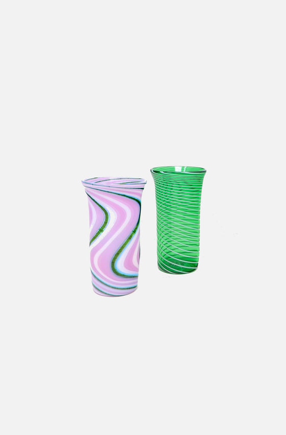 Flute Swirl Glass