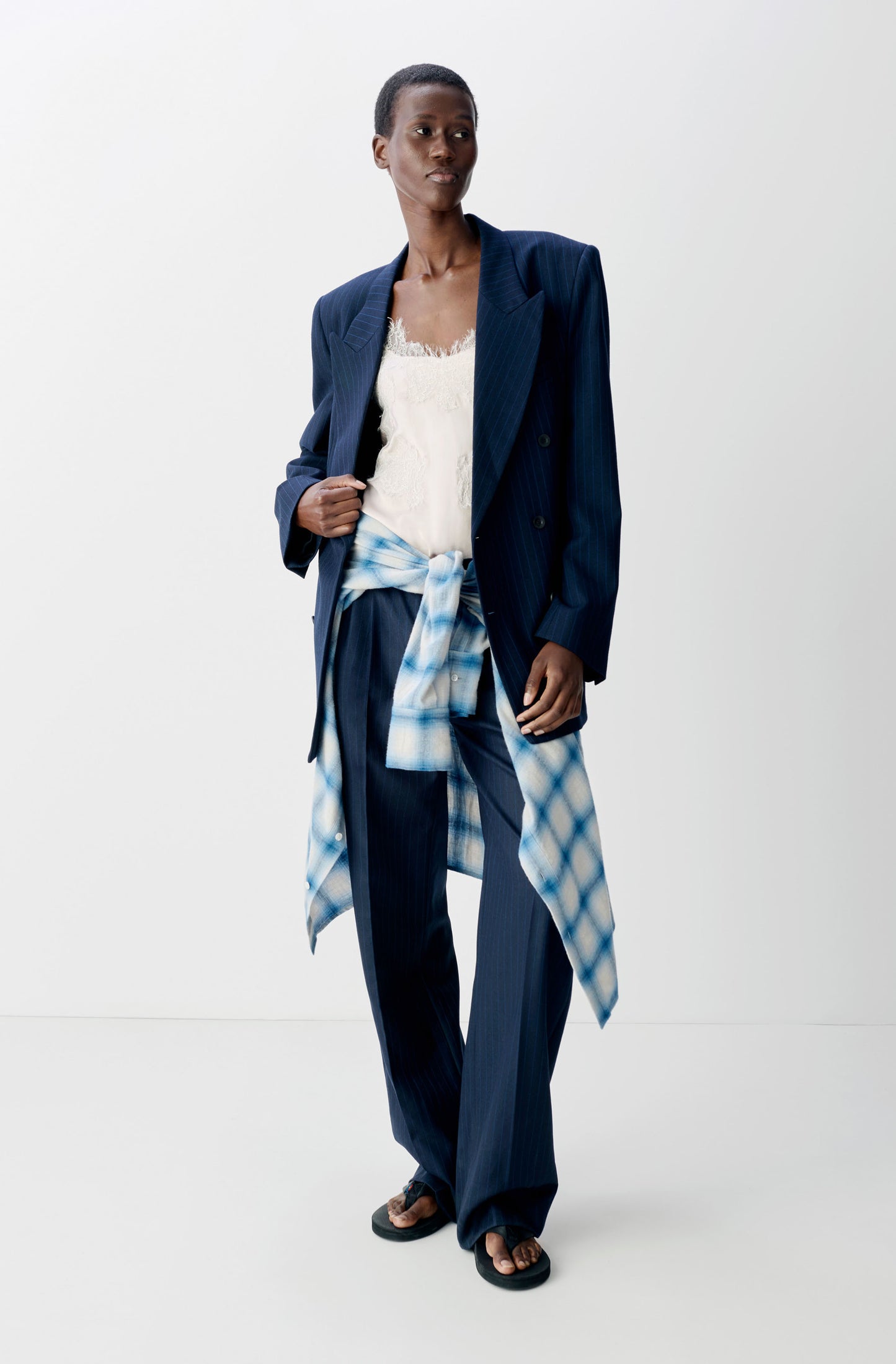 The Dean Pinstripe Suit Trousers