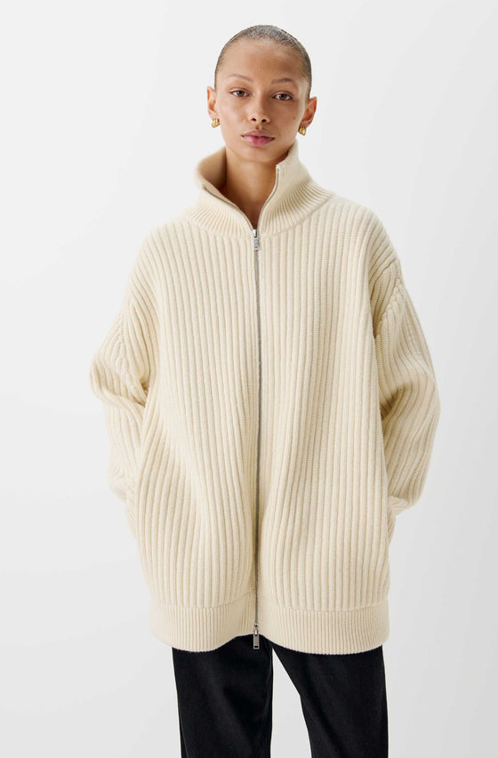 The Hampton Cashmere Zip Up