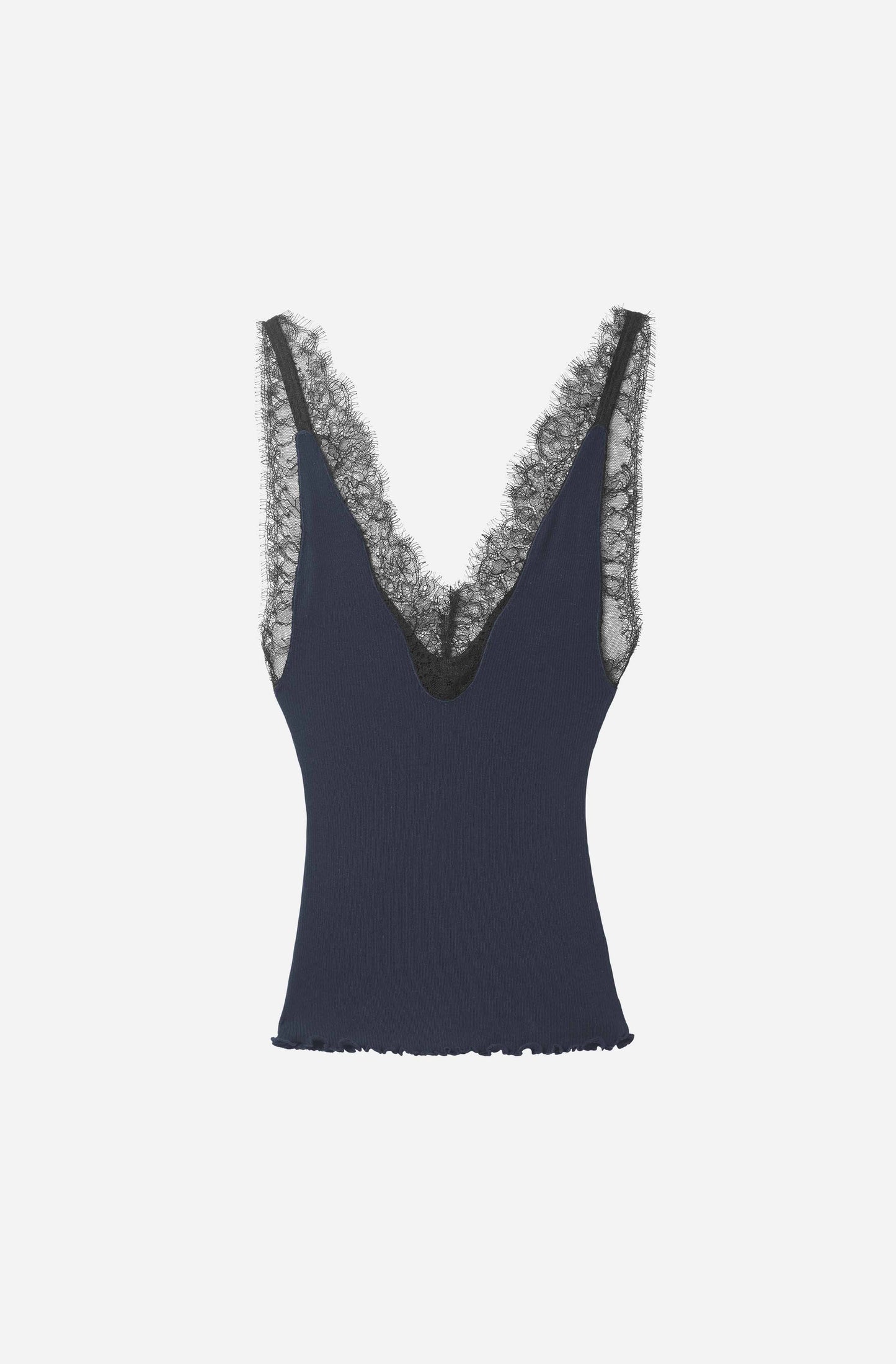 The Kew Lace Ribbed Vest
