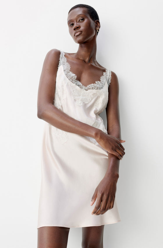 The Montague Silk Lace Dress