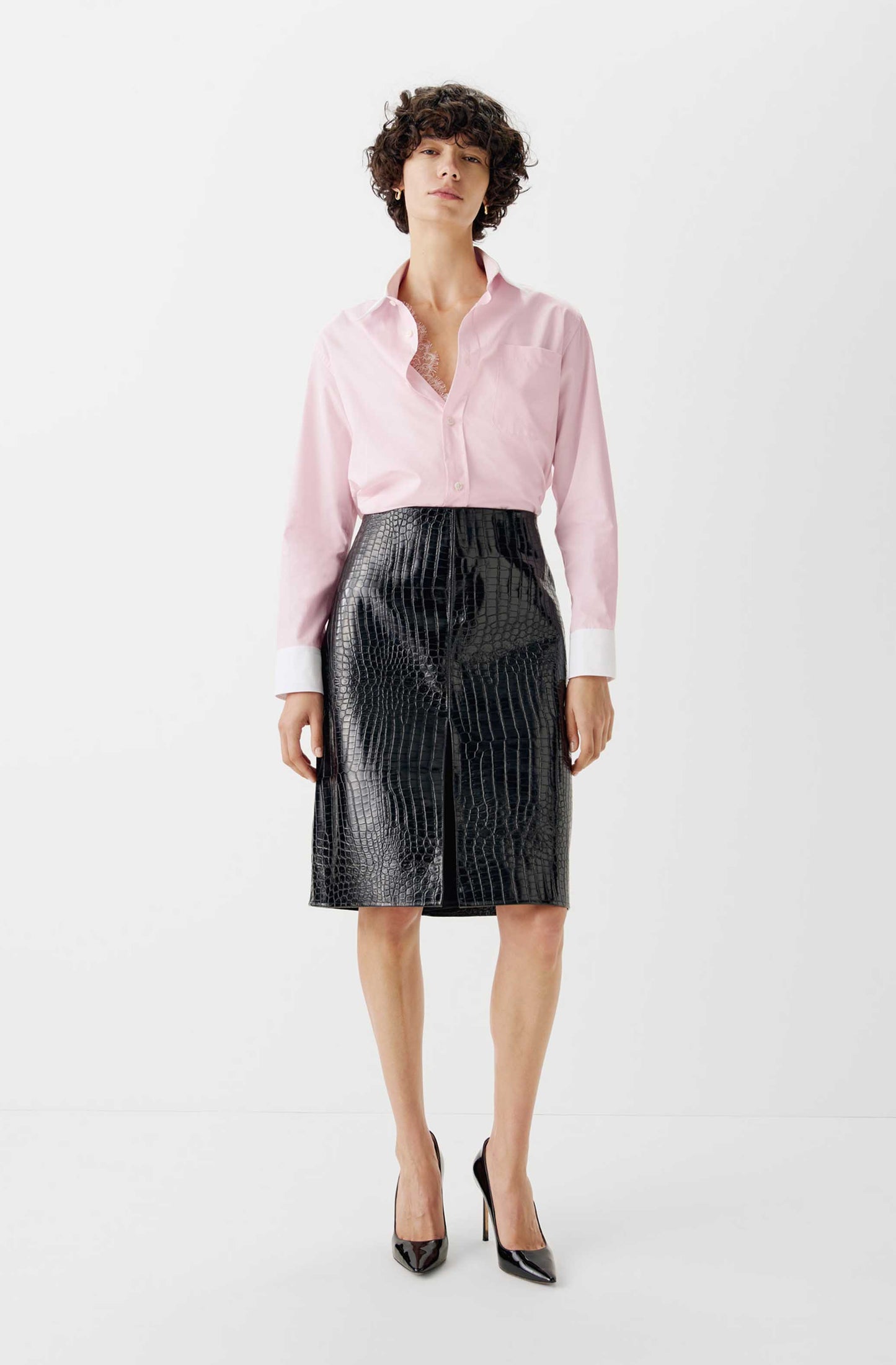 The Leather Pencil Skirt