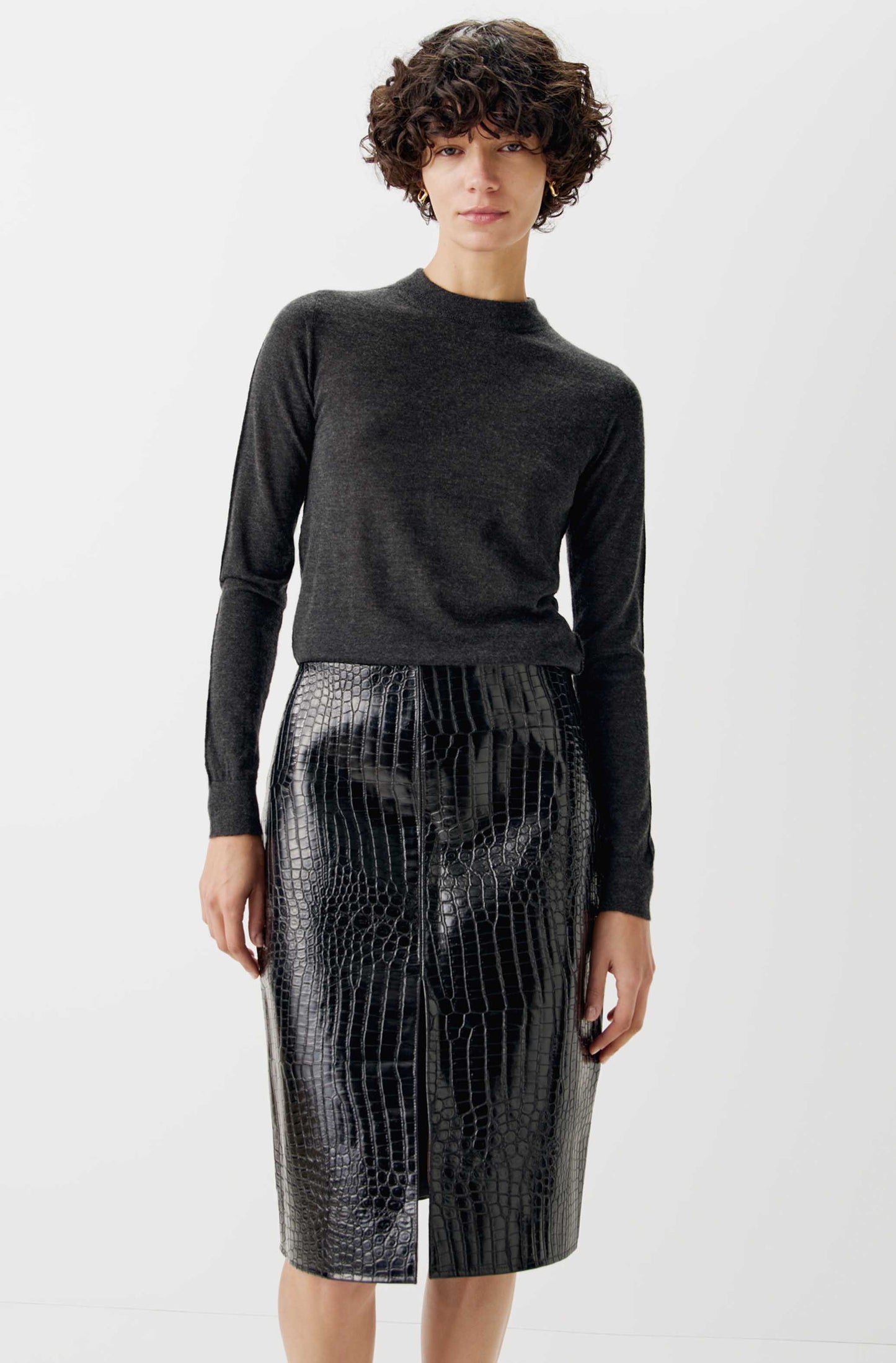 The Leather Pencil Skirt