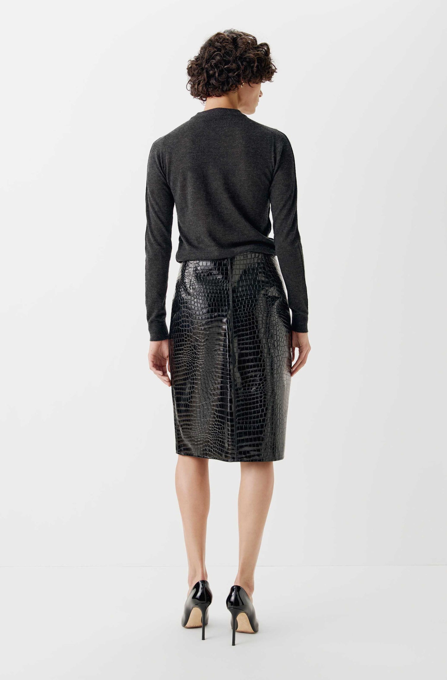 The Leather Pencil Skirt