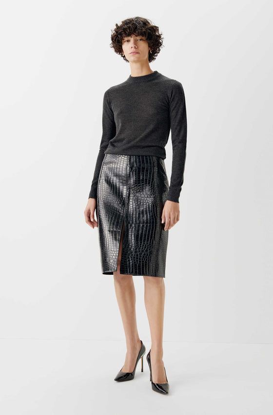 The Leather Pencil Skirt