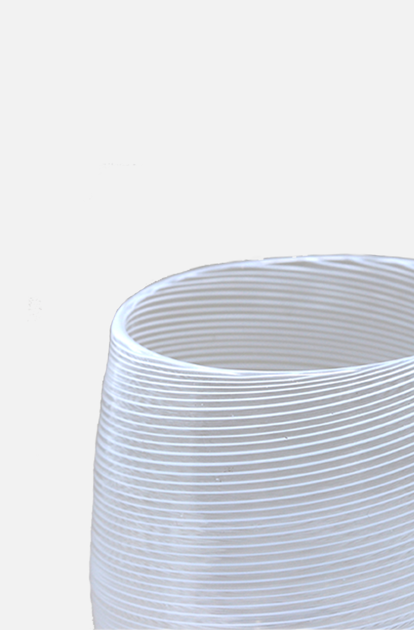 Filigree Swirl Tumbler - White