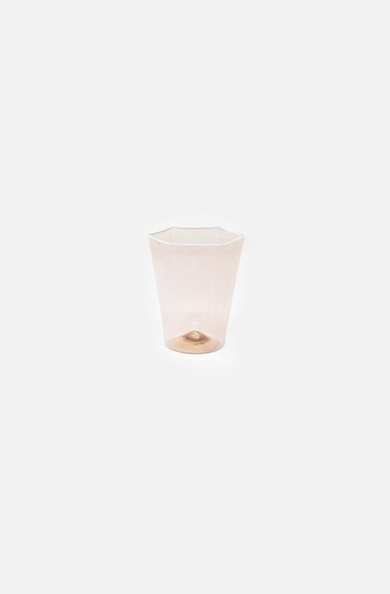 Hexagonal Water Glass Pesca