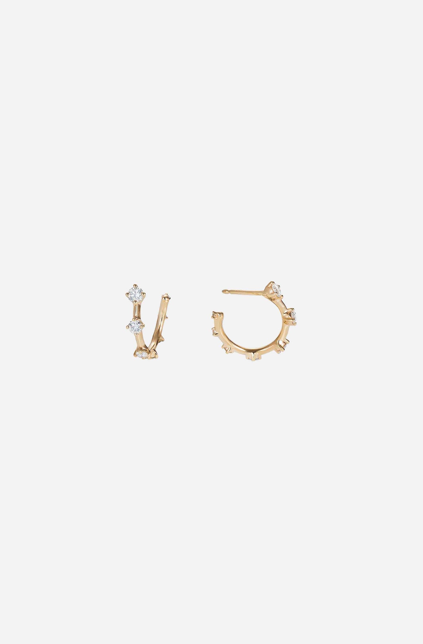 Sequence Small Hoop Earrings