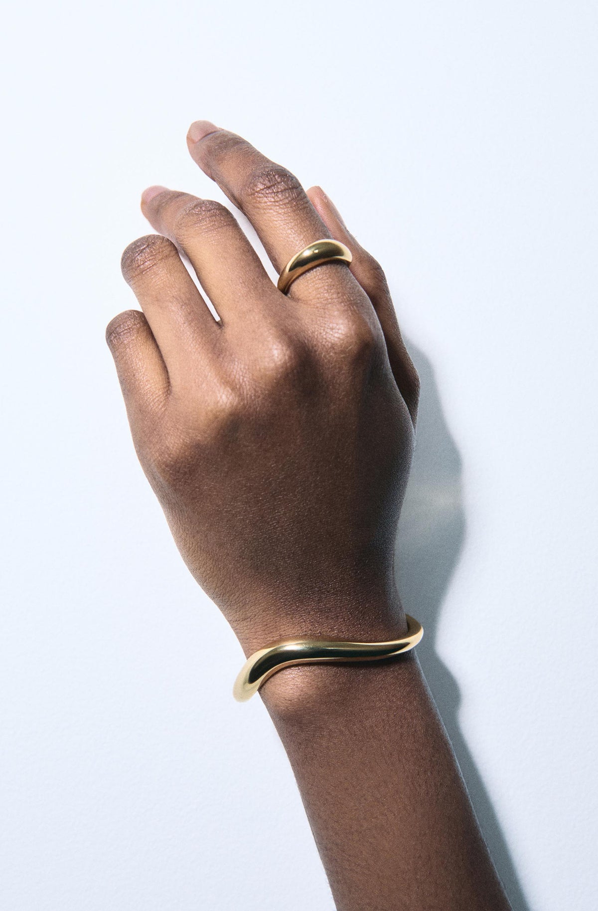 Bold Stream Wave Ring