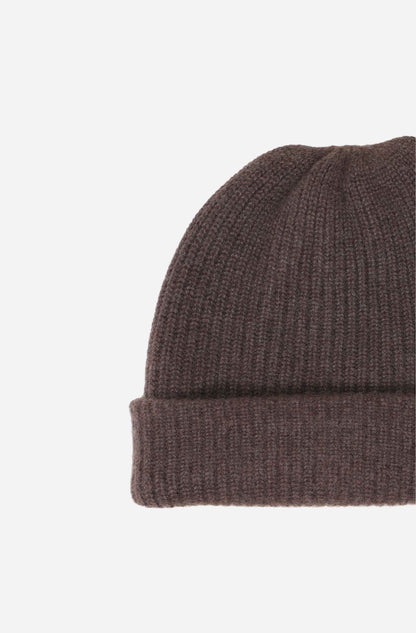 Cashmere Ribbed Beanie