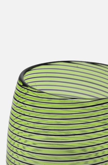 Filigree Swirl Tumbler - Green / Black