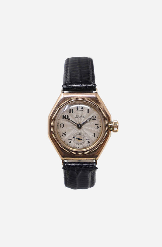 1927, Octagonal 9ct Rose Gold Rolex