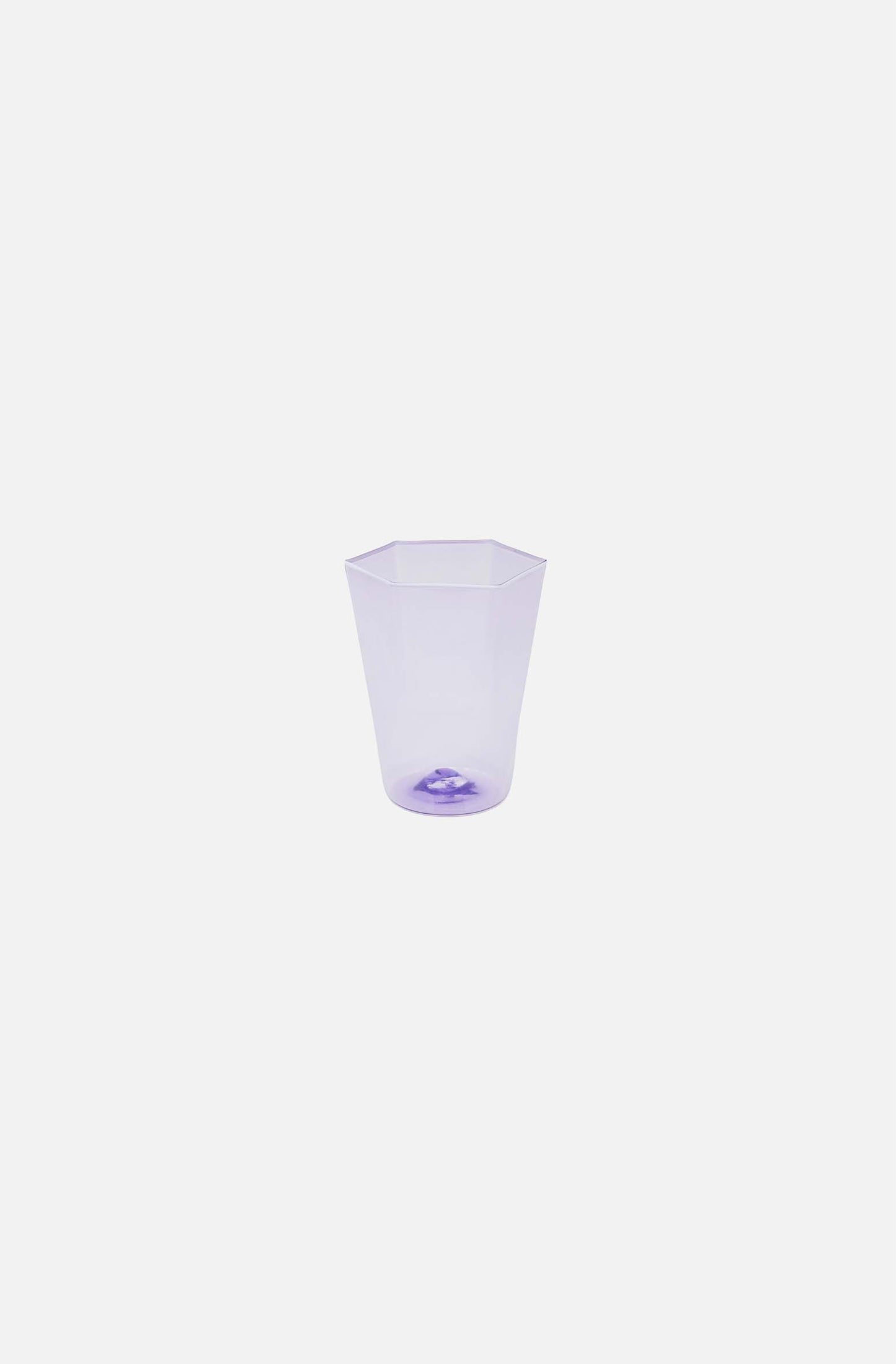 Hexagonal Water Glass Lavanda