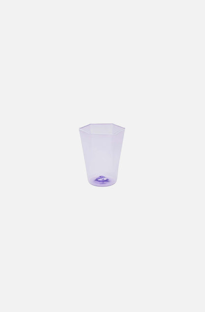 Hexagonal Water Glass Lavanda
