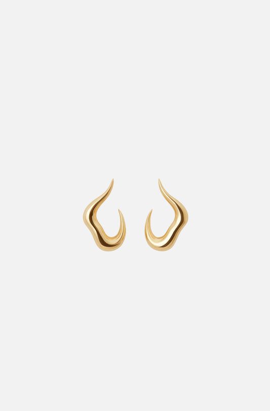 Bold Stream Open Mini Earrings