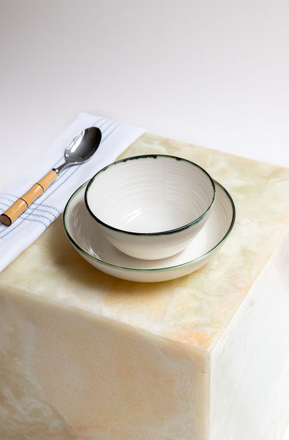 Eagle & Hodges Green Soup Bowl