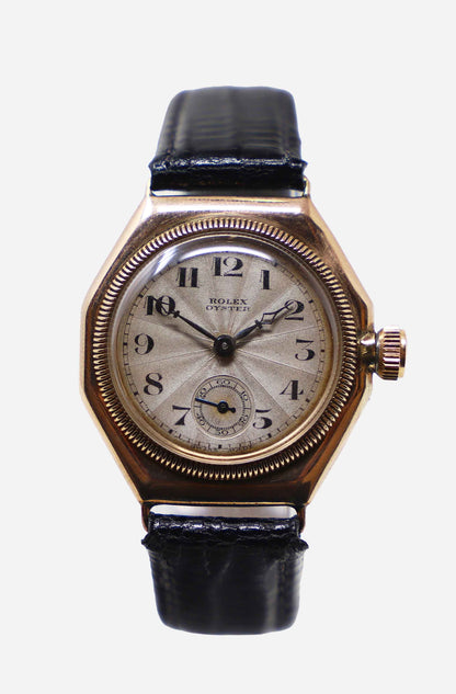 1927, Octagonal 9ct Rose Gold Rolex