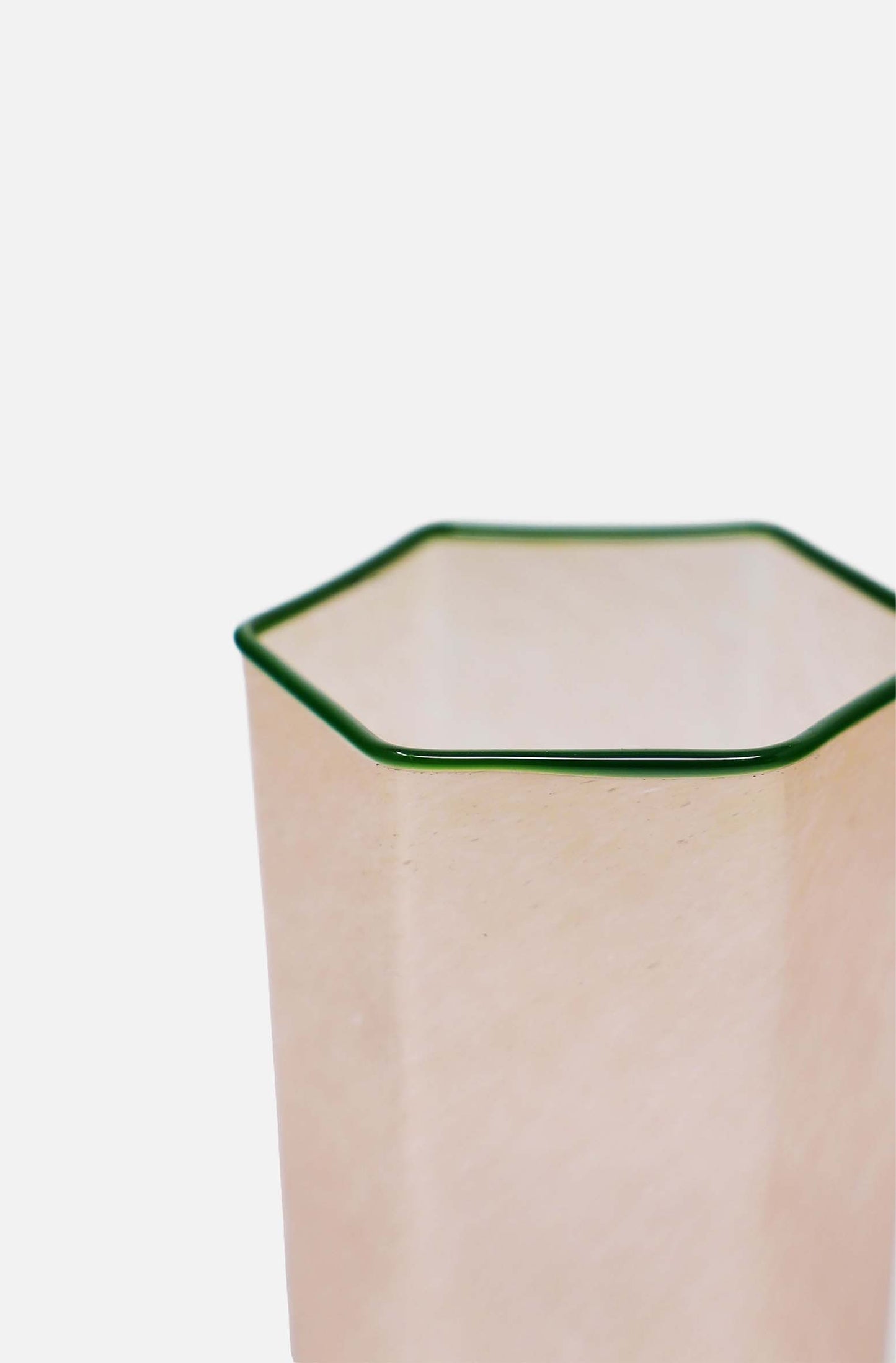 Smoked Hexagonal Tall Glass