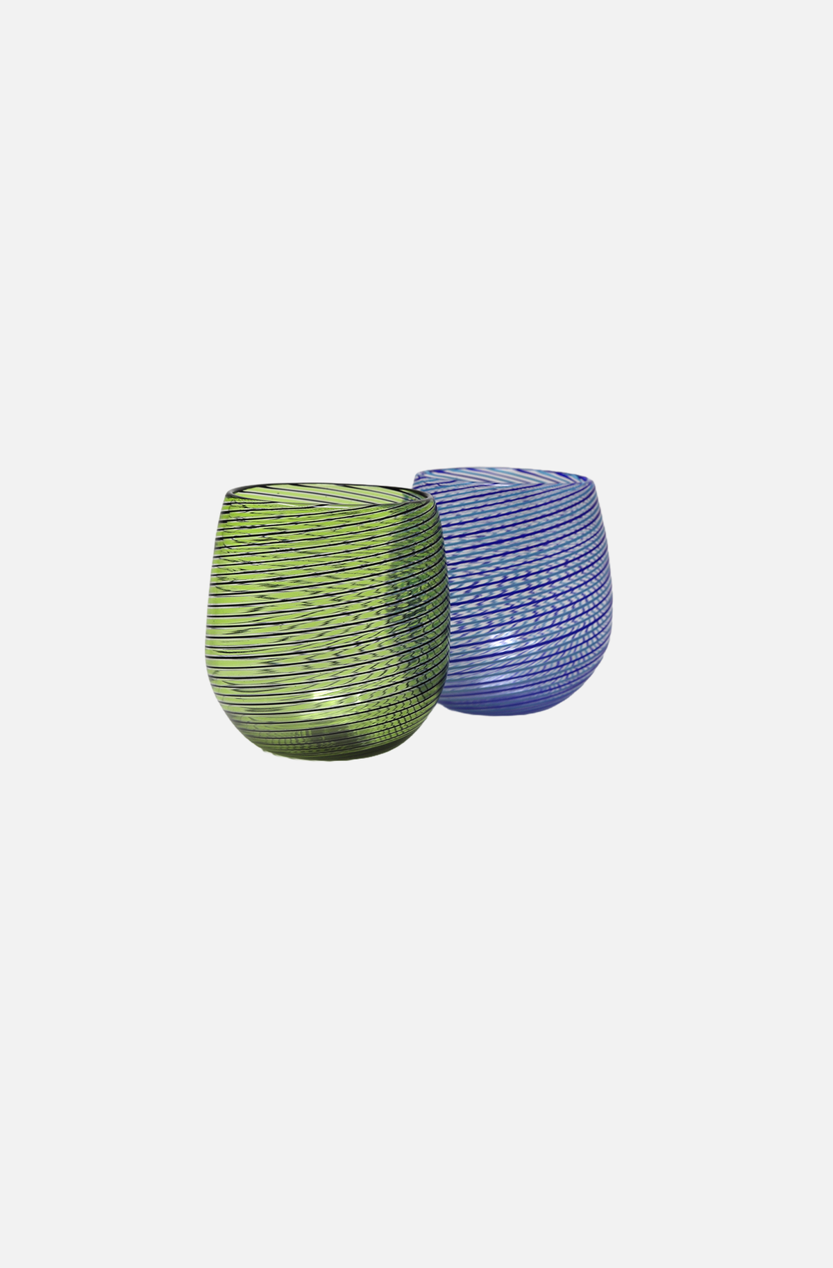 Filigree Swirl Tumbler - Green / Black