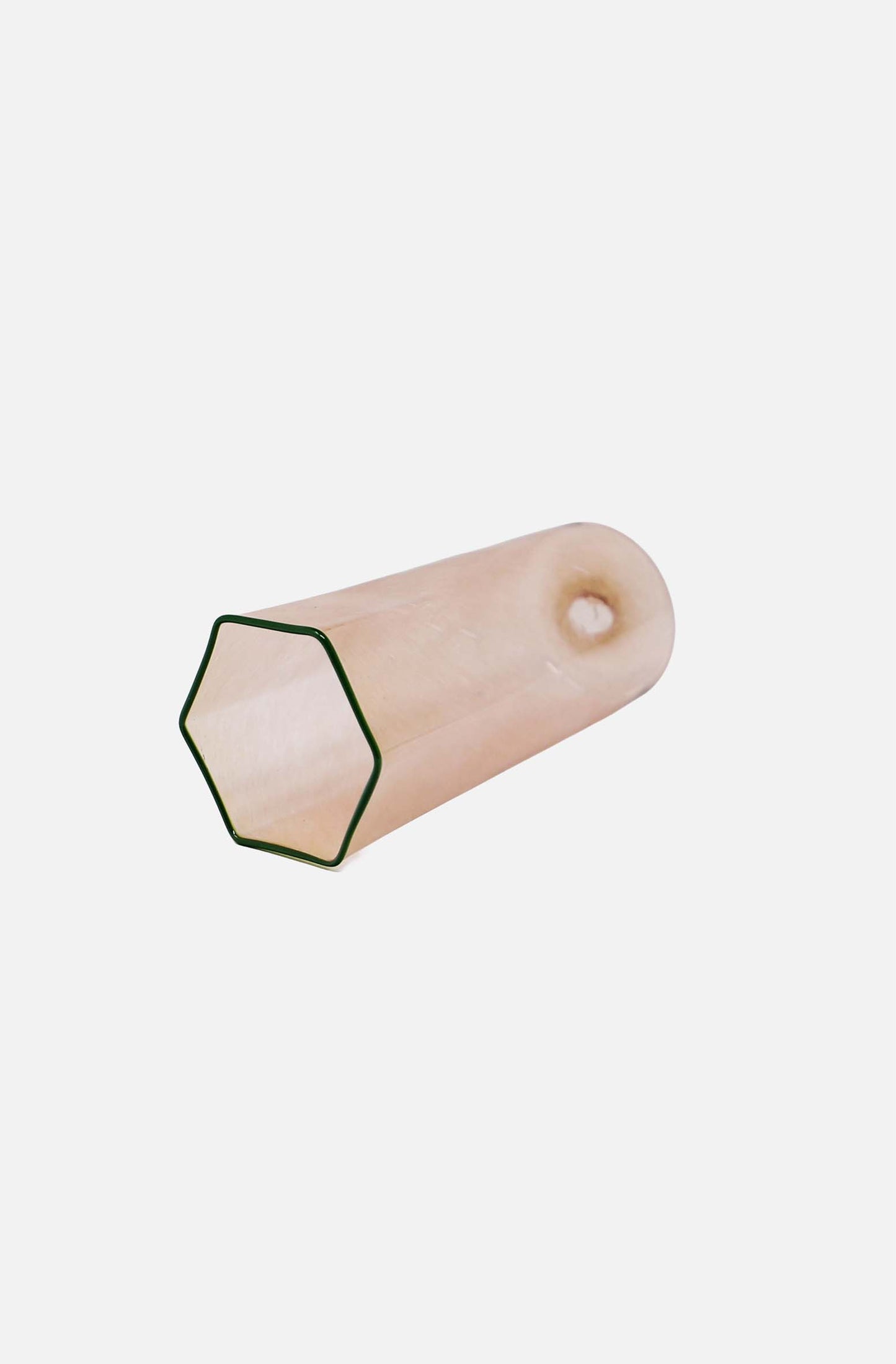 Smoked Hexagonal Tall Glass