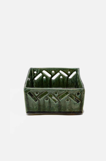 Ceramic Green Open Tray
