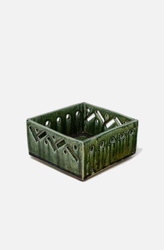 Ceramic Green Open Tray