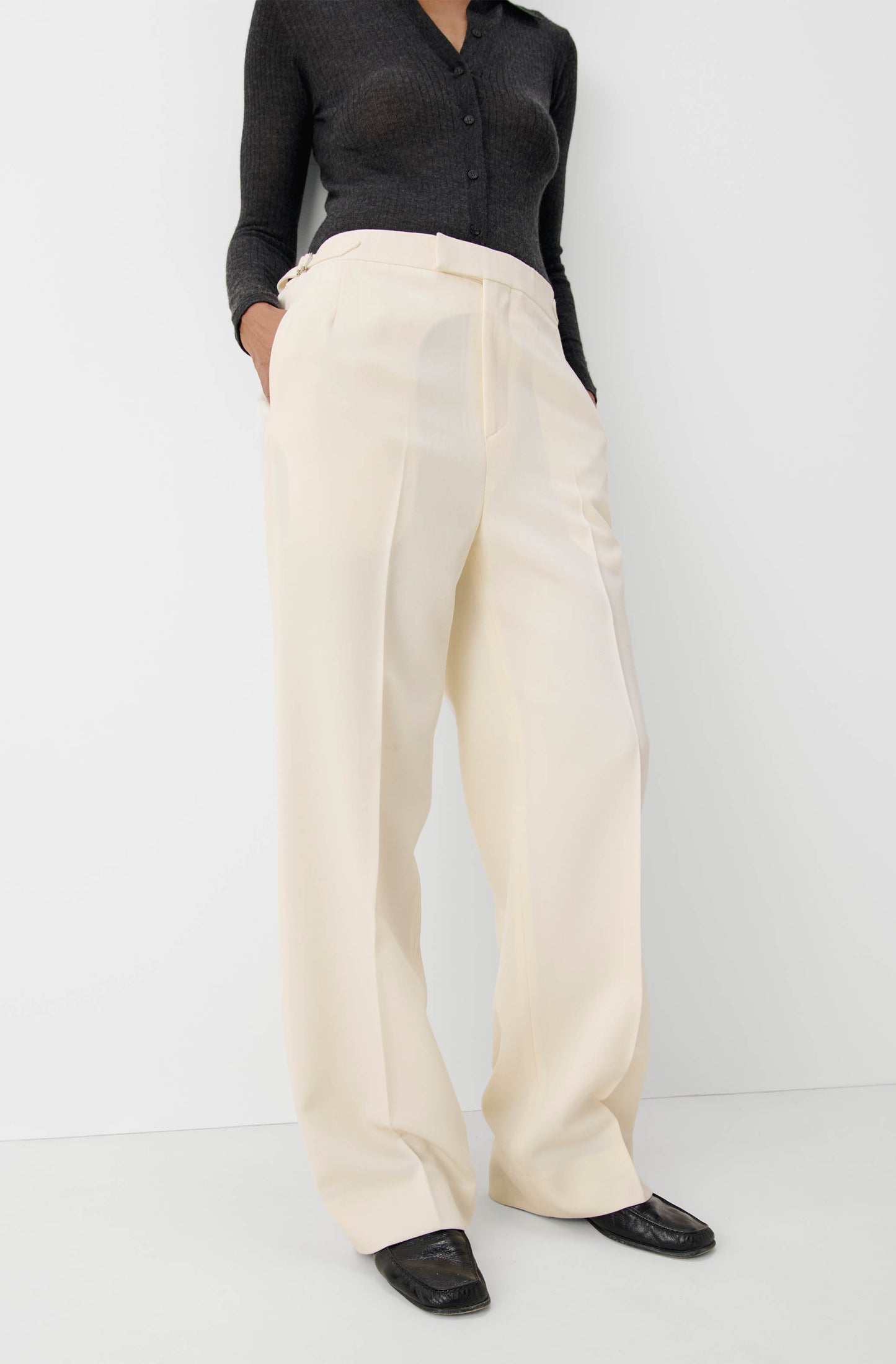 The White Tuxedo Trousers