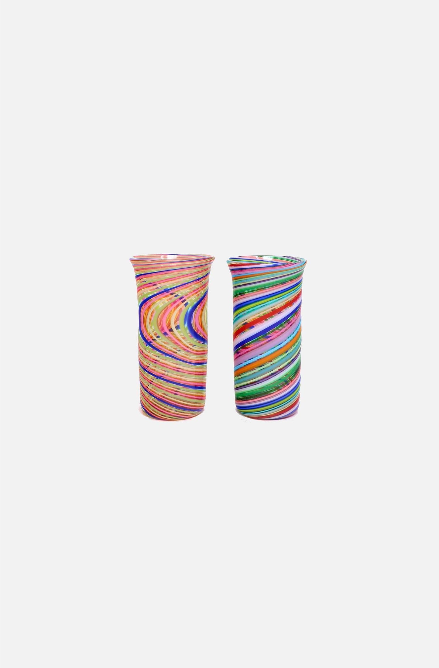 Flute Swirl Glass