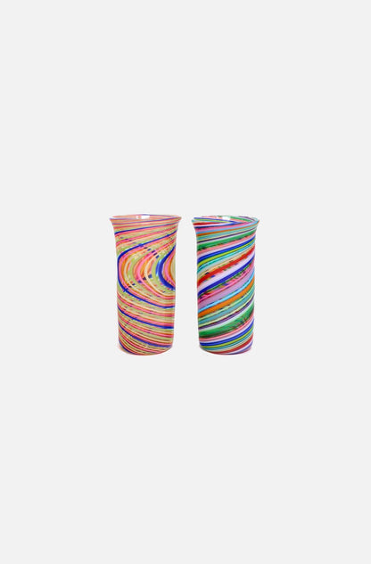Flute Swirl Glass