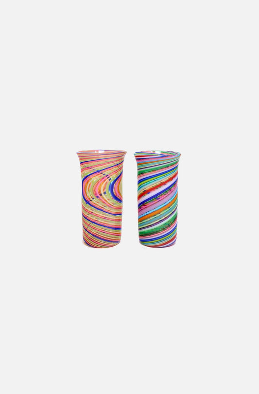 Flute Swirl Glass