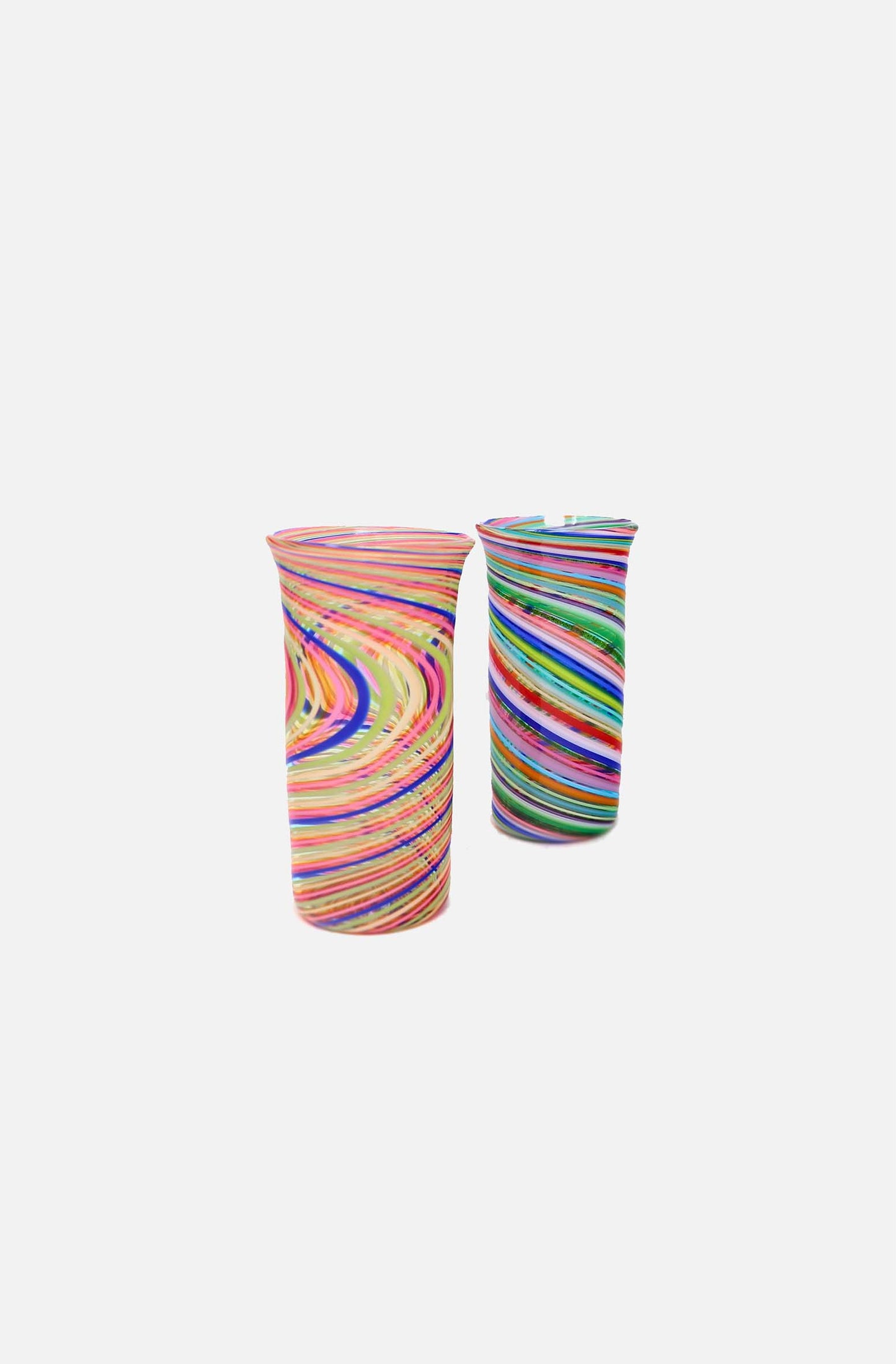 Flute Swirl Glass