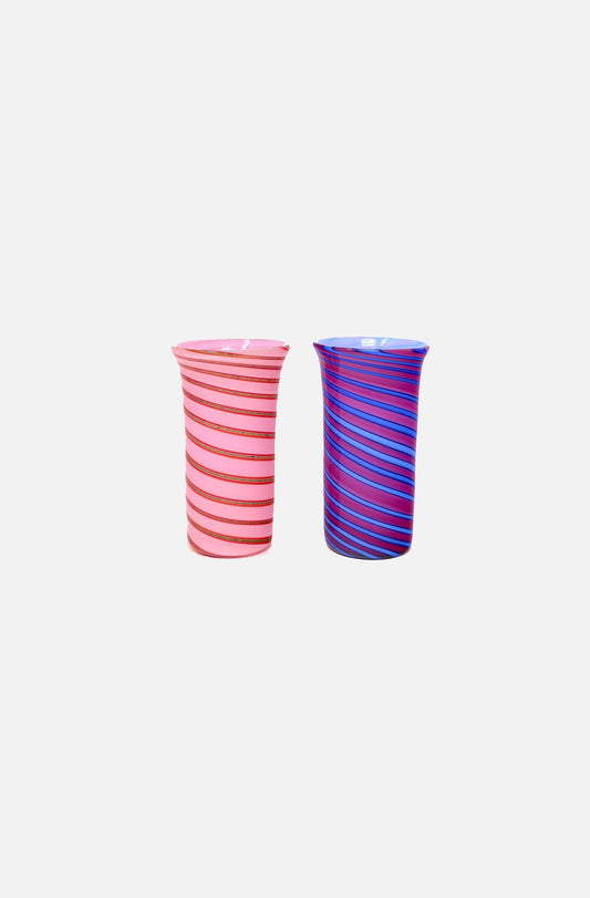 Flute Swirl Glass
