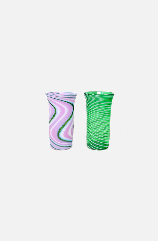 Flute Swirl Glass