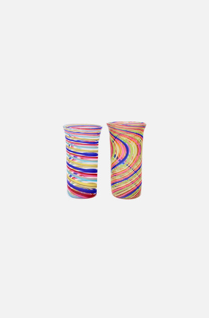 Flute Swirl Glass