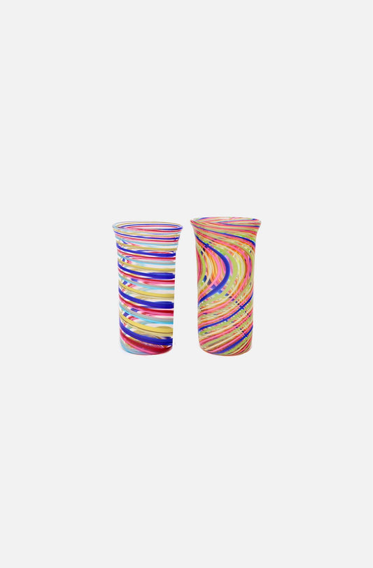 Flute Swirl Glass