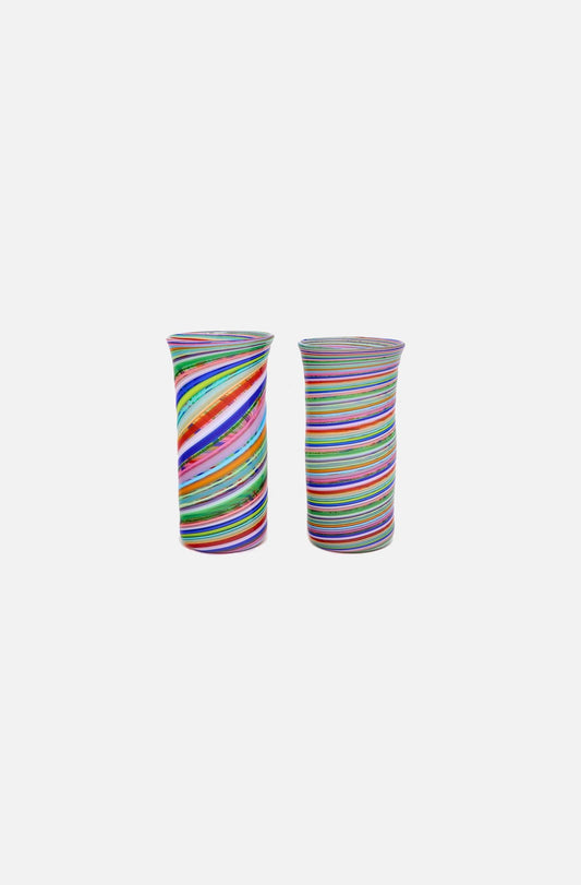 Flute Swirl Glass