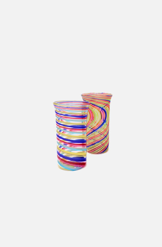 Flute Swirl Glass