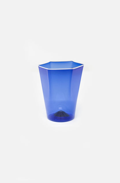 Hexagonal Water Glass Cobalto