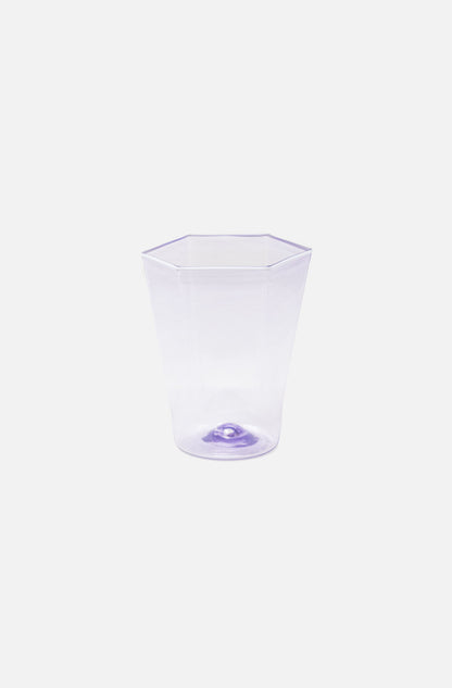 Hexagonal Water Glass Lavanda