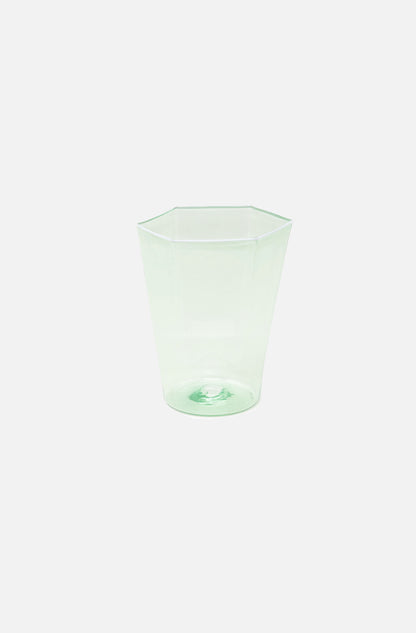 Hexagonal Water Glass Menta