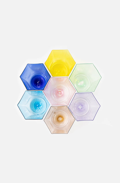 Hexagonal Water Glass Banane