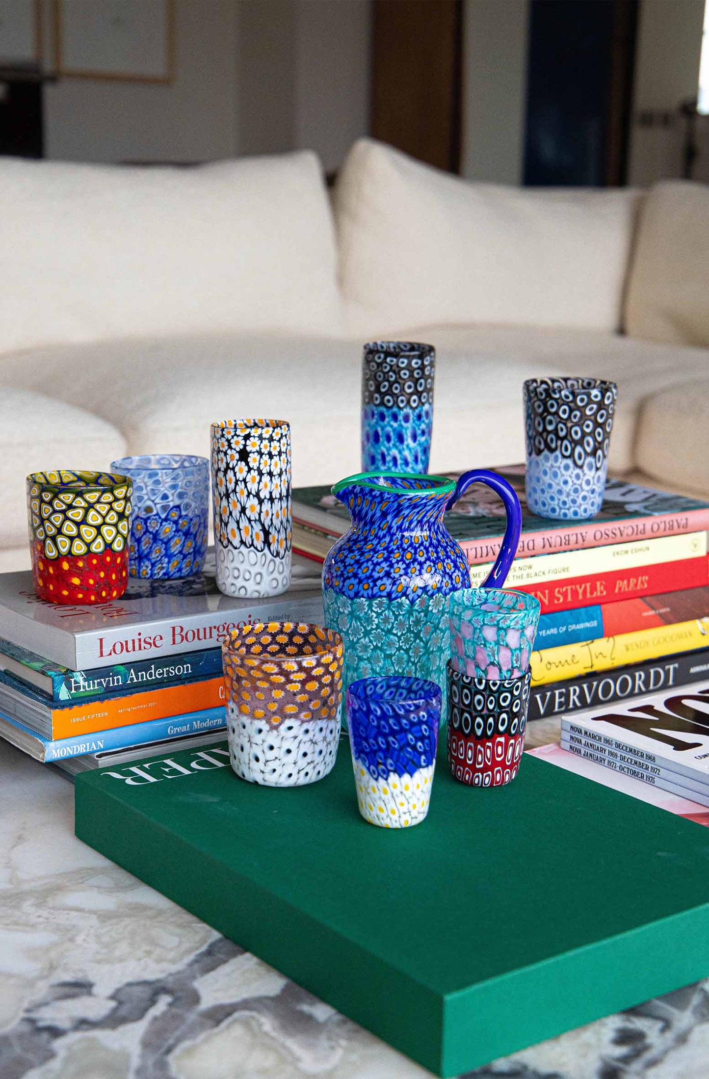 Mosaic Slim Murano Glass