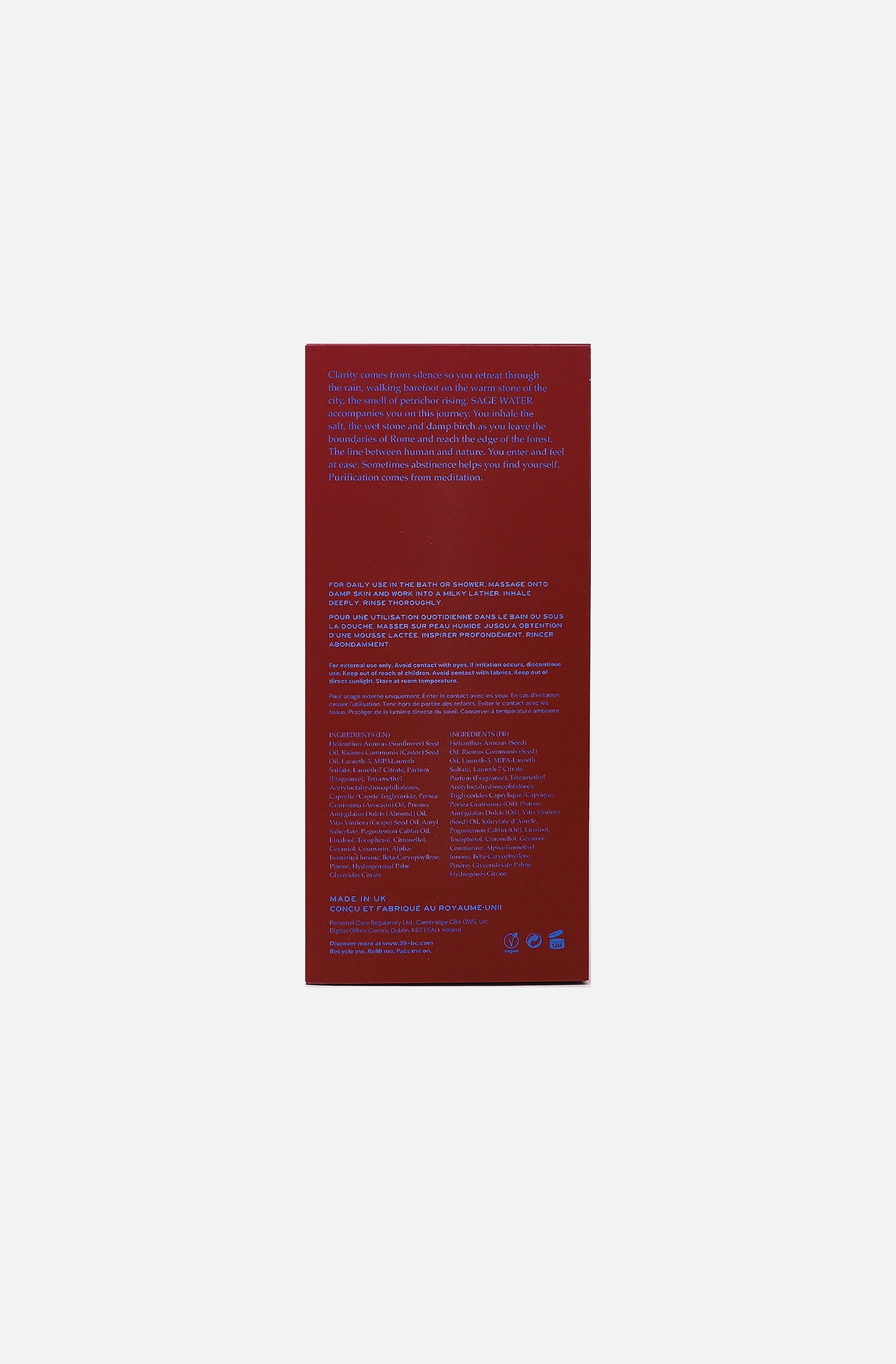 Sage Water - Oil Body Cleanser