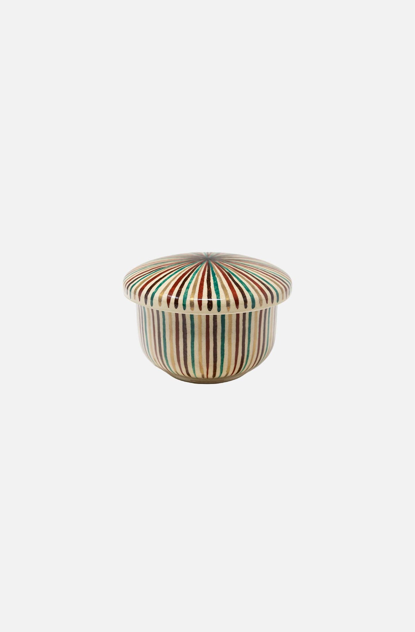 Striped Ceramic Pot