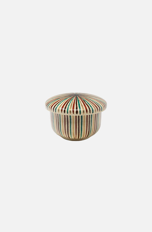 Striped Ceramic Pot