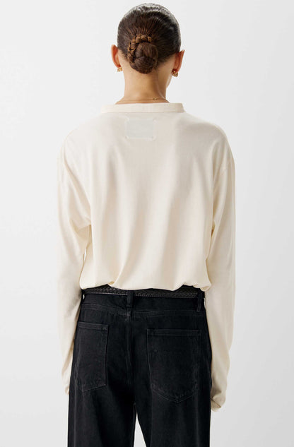 The Silk Henley Top