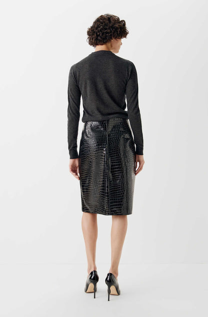 The Leather Pencil Skirt